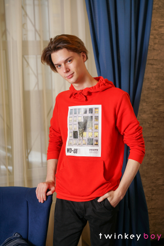 Draining His Big Uncut Twink Cock